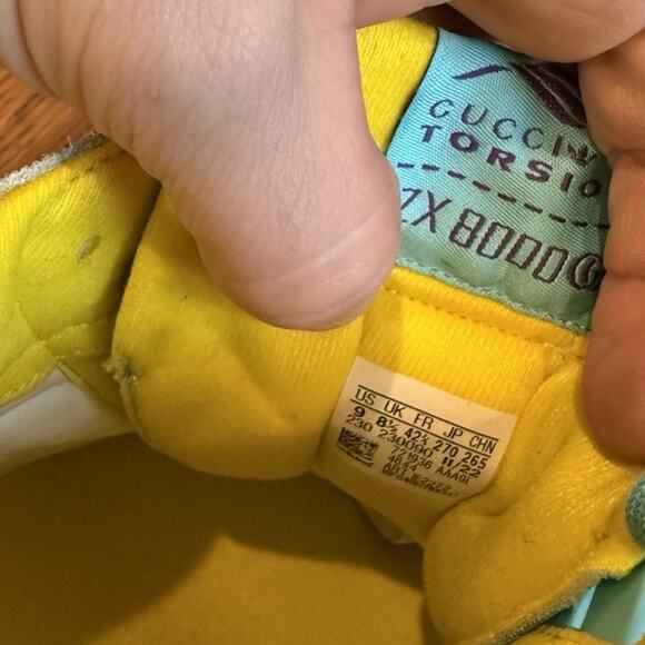 adidas Gucci x ZX 8000 Aqua GG Monogram Size 9 New W/ Defect - Picture 9 of 10